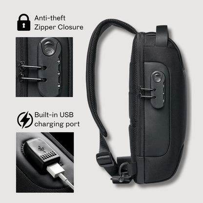 Anti-Theft Charging Crossbody Bag
